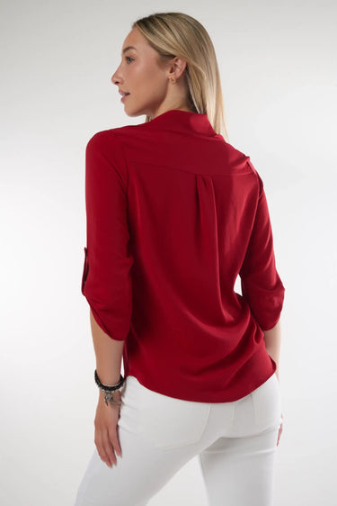 Magasinez la blouse à manches trois-quarts de la nouvelle collection de la Boutique Colori - Shop the three-quarter sleeve blouse from new collection from Boutique Colori