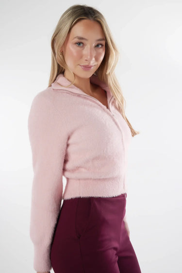 Magasinez le cardigan doux à glissière de la nouvelle collection de la Boutique Colori - Shop the soft cardigan with zip from new collection from Boutique Colori