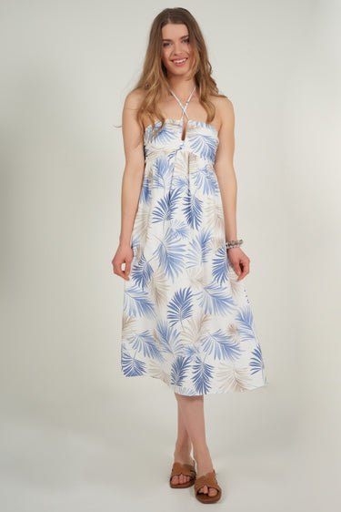 Magasinez la robe à motif feuilles de palmier de la nouvelle collection de la Boutique Colori - Shop the palm leaf pattern dress from new collection from Boutique Colori