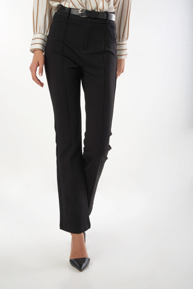 Magasinez le pantalon large à nervure de Colori - Shop the pinstriped wide-leg pants from Colori