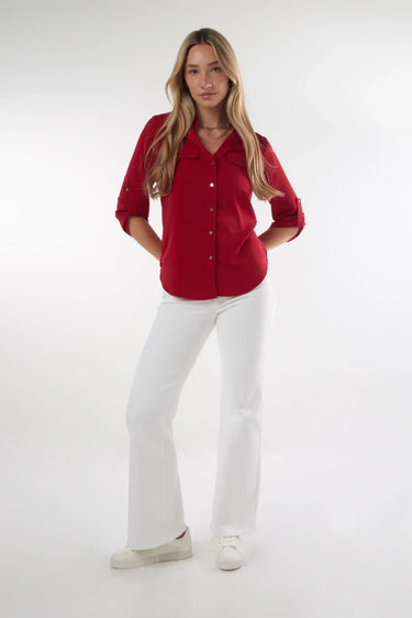 Magasinez la blouse à manches trois-quarts de la nouvelle collection de la Boutique Colori - Shop the three-quarter sleeve blouse from new collection from Boutique Colori