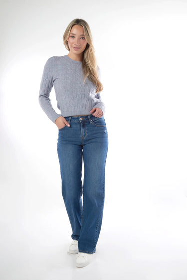 Magasinez le jean à jambe large de la nouvelle collection de la Boutique Colori - Shop the wide-leg jeans from new collection from Boutique Colori