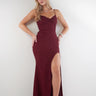 Magasinez la robe élégante avec fente de la nouvelle collection de la Boutique Colori - Shop the elegant dress with slit from new collection from Boutique Colori