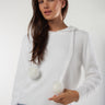 Magasinez le chandail hoodie avec pompons de Colori - Shop the hoodie with pom-poms from Colori