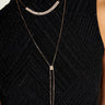 Magasinez le collier double avec cristaux de Colori -  Shop the double necklace with crystals from Colori