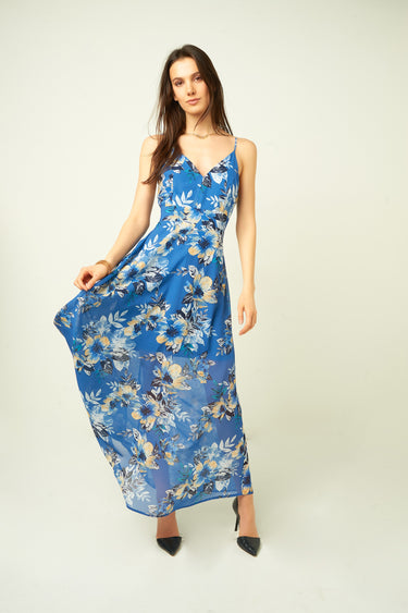 Magasinez la robe fleurie en chiffon de Colori - Shop the floral chiffon dress from Colori