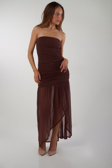 Magasinez la robe bustier en mesh de Colori - Shop the mesh bustier dress from Colori